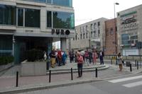 vorm Hotel PURO in Krakau