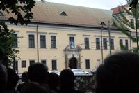 Johannes Paul II am Fenster