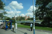 Weichsel, dahinter die Wawelburg