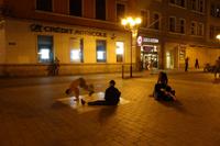 Die Jugendlichen zeigen, was sie können, hier z.B. Breakdance