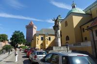 Blick zur wiedererrichteten königlichen Burg in Posnan