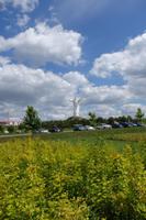 Weithin sichtbar, die 36m hohe Jesus Statue bei Schwiebus