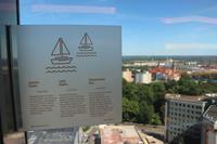 Aussicht vom Cafe 22 im PAZIM-Gebäude in Stettin