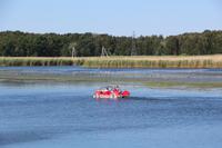 Tretbootfahrt auf der Swine auf der Insel Karsibor