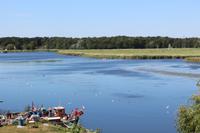 Blick auf das Flussdelta der Swine in Karsibor