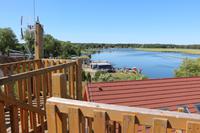 Blick auf das Flussdelta der Swine in Karsibor