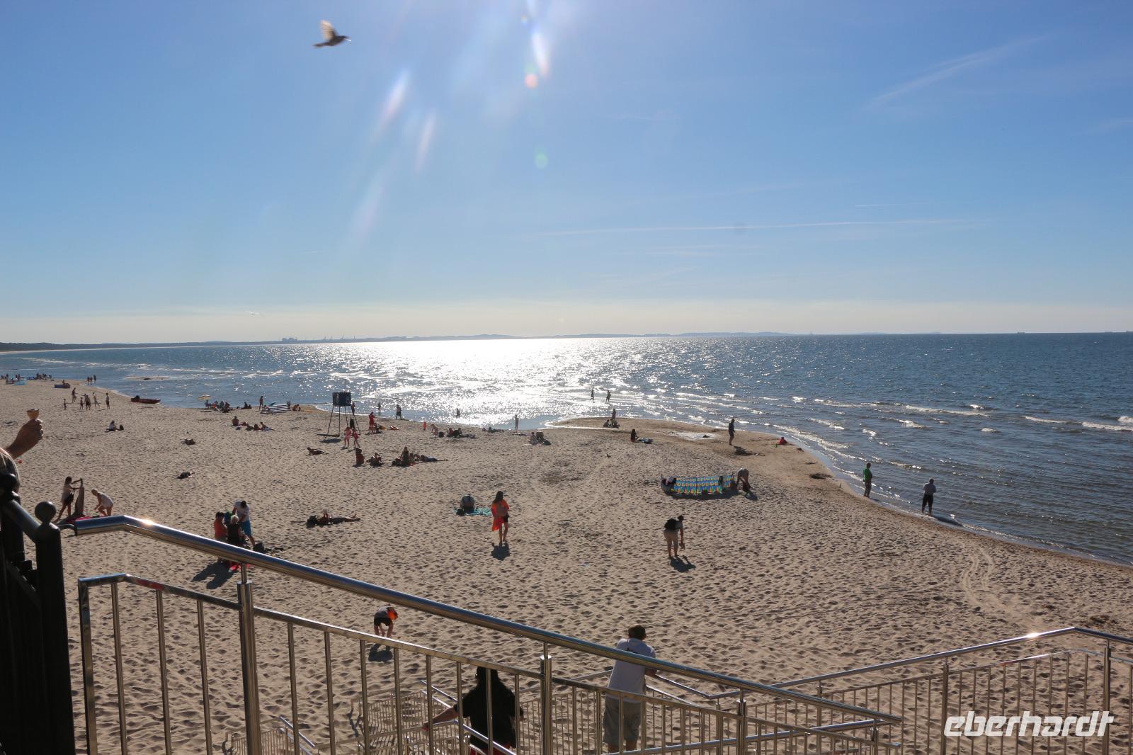 Spaziergang in Misdroy an der polnischen Ostsee