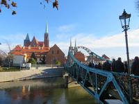 eine der vielen Oderbrücken (Tumski Brücke)