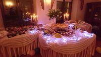 Überquellendes Silvesterbuffet auf Schloss Krokowa