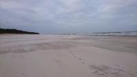 breiter Sandstrand an der Polnischen Ostsee