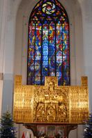Glasfenster am Hochaltar Marienkirche Danzig