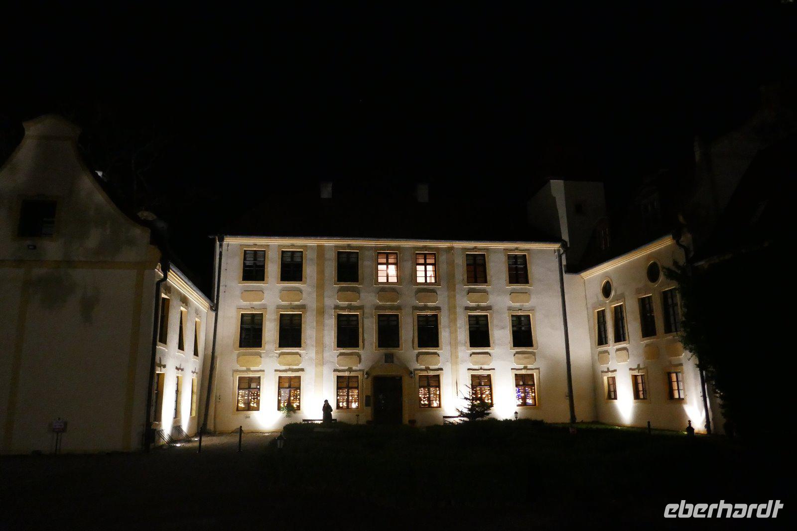 Schloss Krokowa am Abend