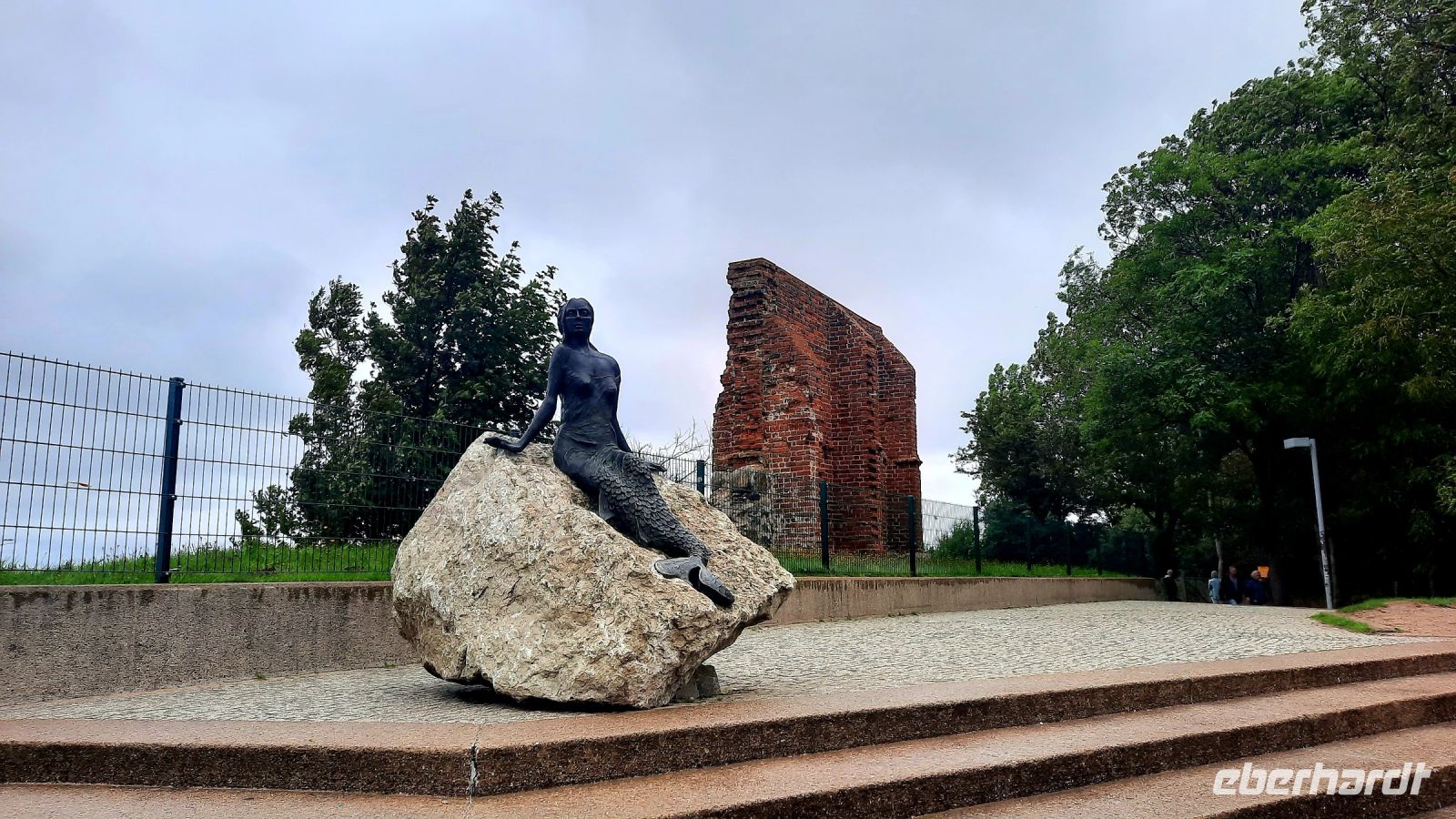 042 - Kirchruine Trzesacz Hoff und Grünalge