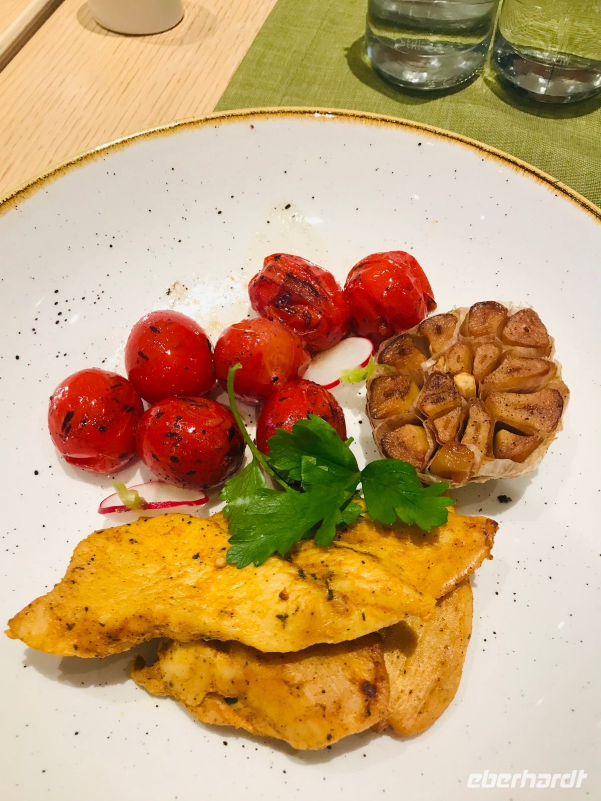 Detox Mittagessen - gegrillter Knoblauch - so lecker