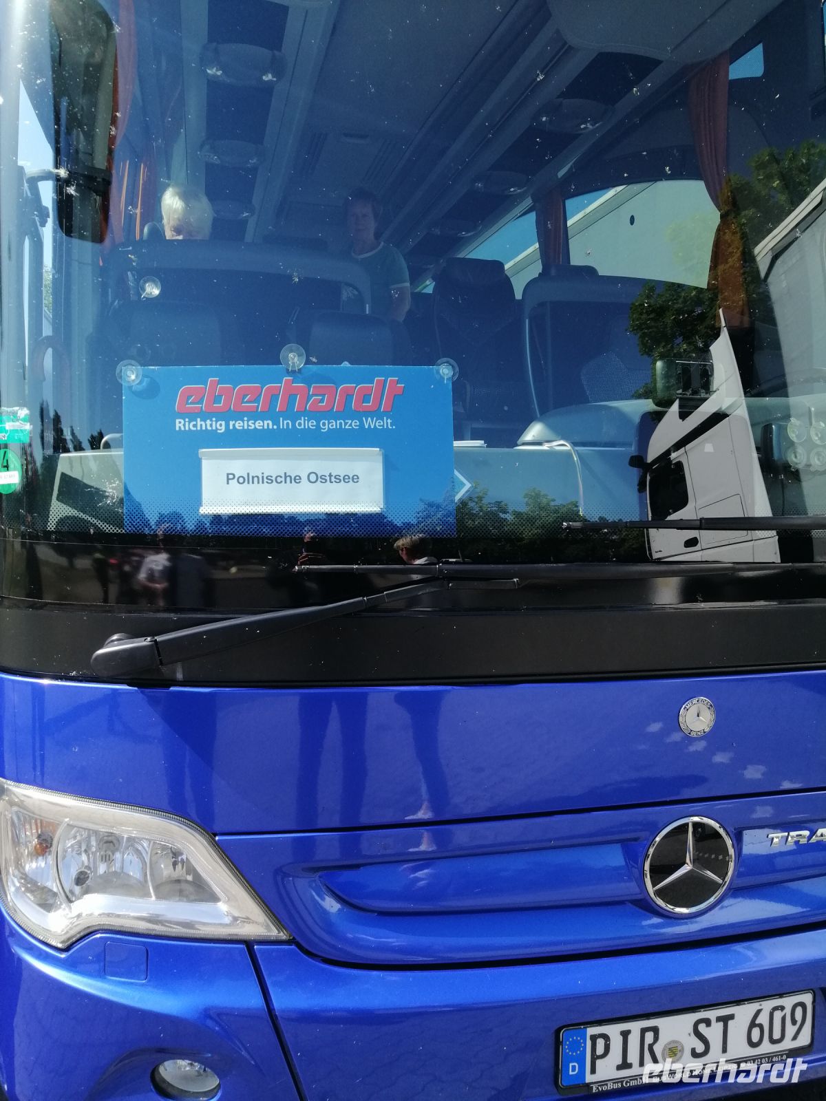 auf der Fahrt an die polnische Ostsee