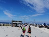 Spaziergang zur Seebrücke in Kolberg