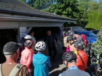 Sylwester stellt die Fahrradstrecke von heute vor