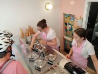 Eis essen in Bad Polzin