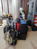 Die Koffer sind gepackt: es geht nach Hause