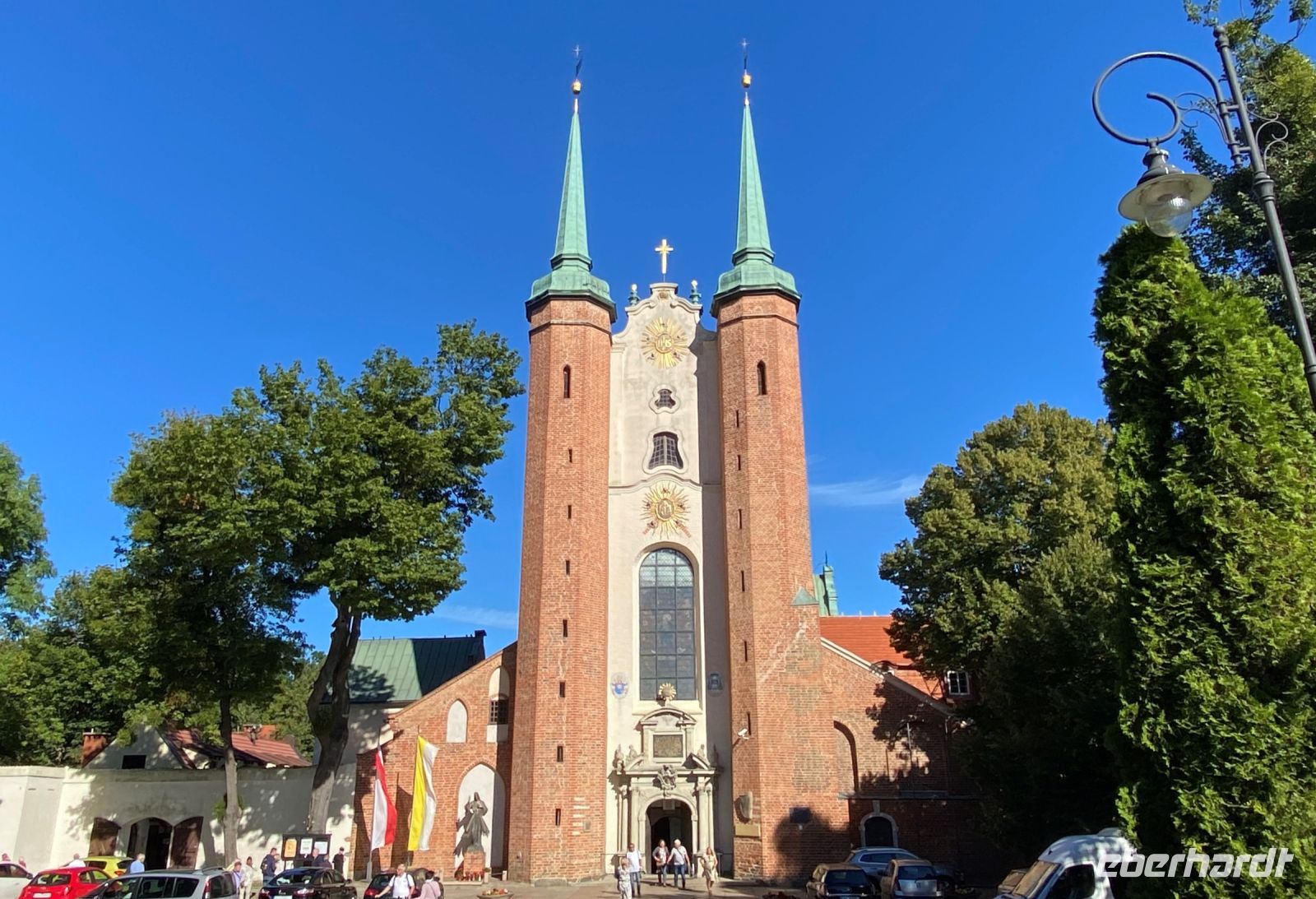 Blick auf die Kathedrale von Oliwa