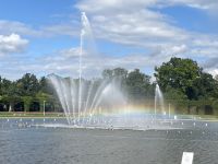 Fontänen im Park an der Jahrhunderthalle