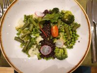 Abendessen am 2. Tag Gedünstetes Gemüse mit schwarzen Linsen