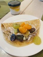 Pfannkuchen mit Obst