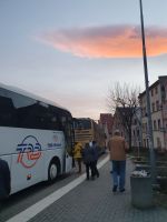 Reisebus kurz vor Abfahrt in Jelenia Gora