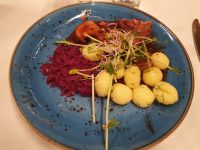 Silvesterfeier im Hotel, confierte Entenbrust