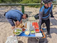 Picknick an der polnischen Ostsee