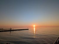 Sonnenuntergang an der polnischen Ostseeküste