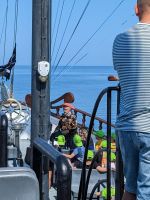 Piratenschiff mit Pirat