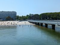 Blick von der Seebrücke in Kolberg