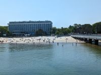 Blick von der Seebrücke in Kolberg