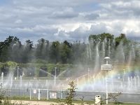 Fontänen an der Jahrhunderthalle