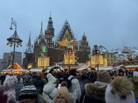 Das Rathaus, Menschen aus ganz Polen Tschechien und Deutschland haben den Markt 