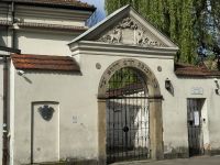 Eingang zur Synagoge in Kazimierz