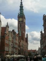 Die Langgasse mit dem Rathaus