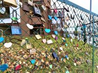 Liebesschlösser im Hafen von Kolberg