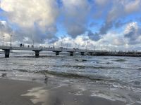 Nordic Walking am Strand von Kolberg