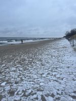 Strand von Kolberg bei Schnee