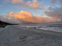 Sonnenaufgang am Strand von Kolberg