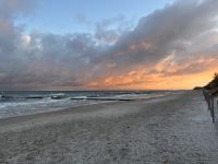 Sonnenaufgang am Strand von Kolberg
