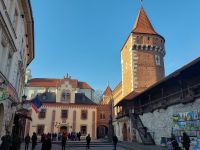 2024-Silvesterreise Krakau: Stadtmauer und Blick Richtung Czartoryski-Museum