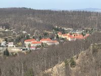 Blick vom Schloss ins Eulengebirge