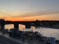 Sonnenuntergang auf der Brühlsche Terrasse