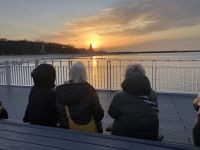 Polen, Kolberg, Sonnenuntergang auf der Seebrücke  &ndash; &copy; Sabine C. Seifert (Eberhardt TRAVEL)