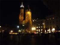 Krakau - Abendstimmung auf dem Rynek