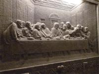 Salzbergwerk Wielizcka Relief im Salzstock
