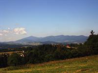 Sicht zum Babia Gora in den Beskiden